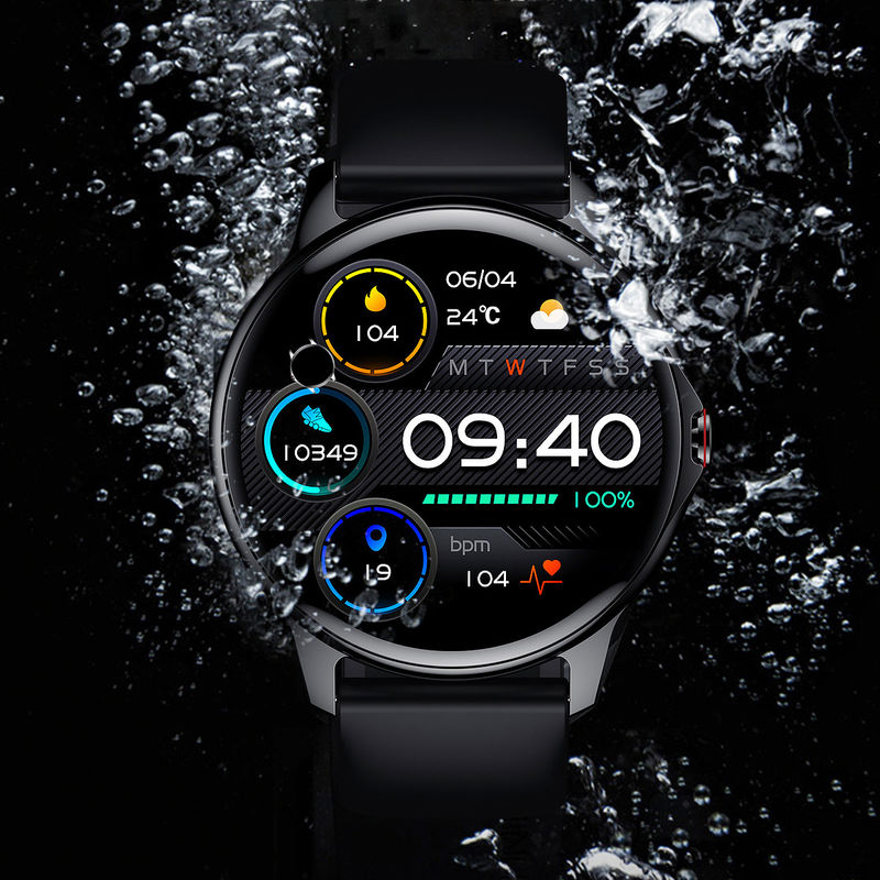 Sports Practical Smartwatch Round Shape , Zinc Alloy Health And Fitness Smartwatch