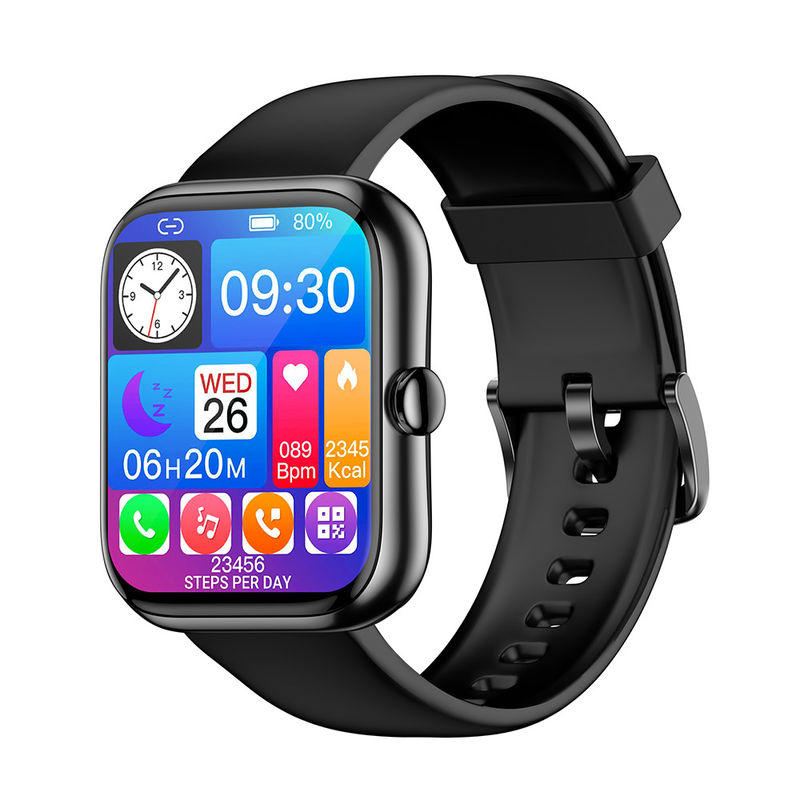 IP68 Wearable Square Smartwatch With Call Function Multiscene Magnetic Charging
