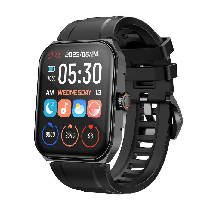 Heart Rate Monitoring AMOLED Smart Watch Magnetic Charging Multiple Sports