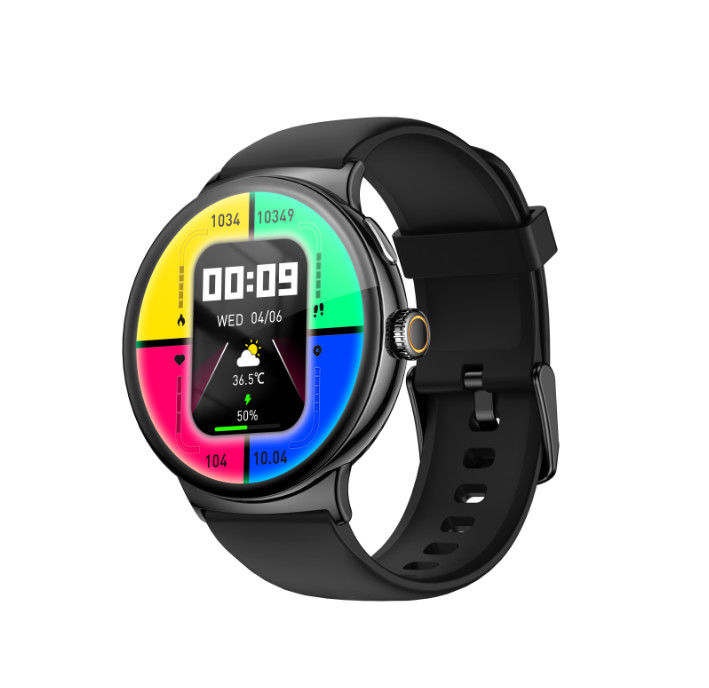 Round AMOLED Smart Watch With Weather Sleep Health Tracking Calling Message Reply
